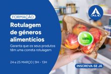 Formação Rotulagem de Géneros Alimentícios | 24 e 25 de março